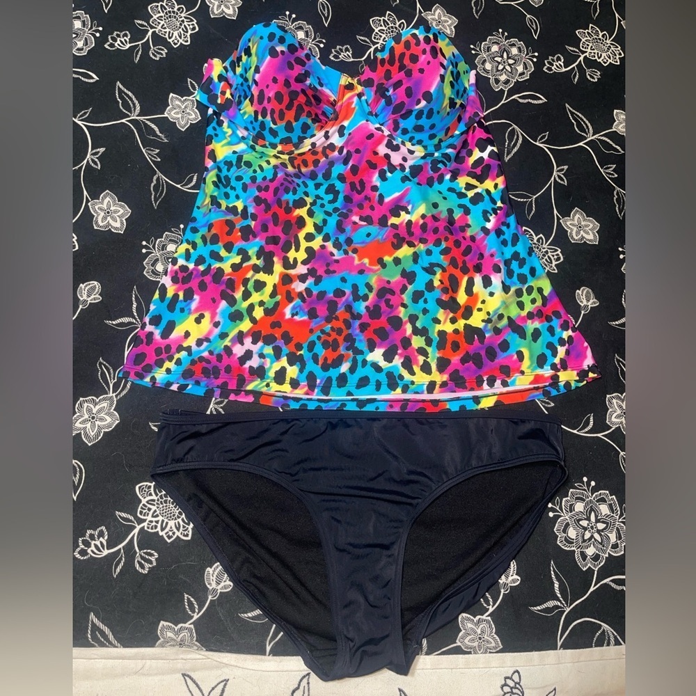 Neon Two Piece Swimsuit